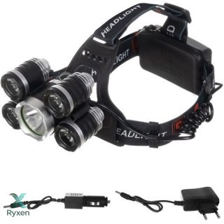 Latarka czołowa 5 x LED T6 CREE TRIZAND