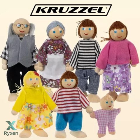 Miniaturowe lalki- 7szt. Kruzzel 19764 KRUZZEL