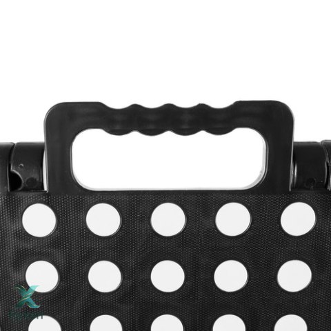 Stołek składany czarno-biały 39cm MALATEC