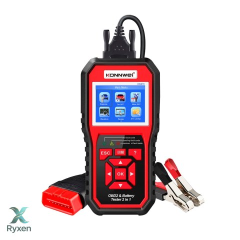 Miernik diagnostyczny, skaner OBD2, tester baterii Konnwei KW870 KONNWEI