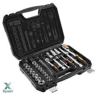 Zestaw kluczy nasadowych 1/2", 1/4", 73 szt., CrV NEO TOOLS
