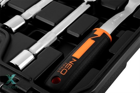 Zestaw kluczy nasadowych 1/2", 58 szt., CrV NEO TOOLS