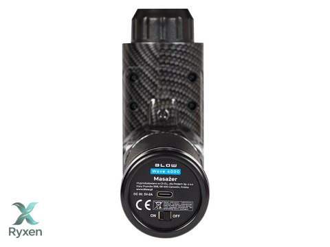 44-340# Pistolet do masażu masażer blow wave 4000 + 10 końcówek + walizka Blow