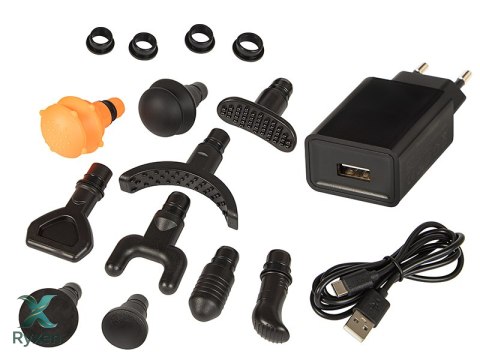 44-340# Pistolet do masażu masażer blow wave 4000 + 10 końcówek + walizka Blow