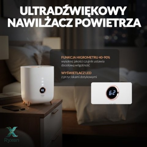 AD 7972 white Nawilżacz ultradźwiękowy led ADLER
