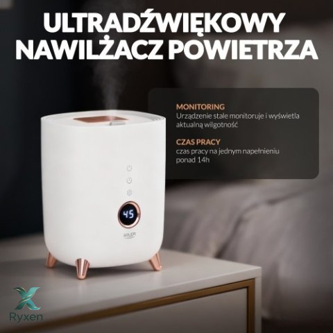 AD 7972 white Nawilżacz ultradźwiękowy led ADLER