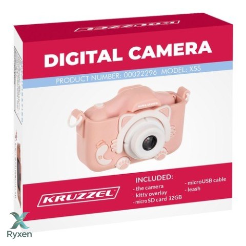Aparat cyfrowy różowy Kruzzel AC22296 KRUZZEL