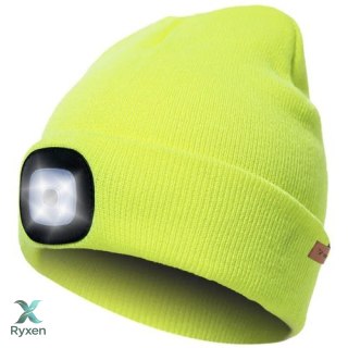 Czapka zimowa z latarką- żółta Trizand 22664 TRIZAND