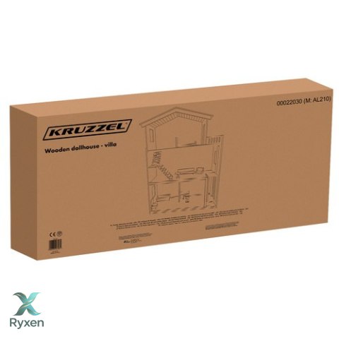 Domek dla lalek Kruzzel Duży Domek dla Lalek 114 cm 114 cm KRUZZEL