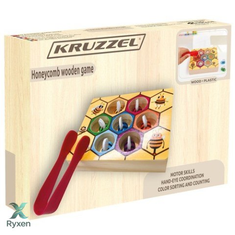 Gra drewniana "plaster miodu" Kruzzel 21910 KRUZZEL
