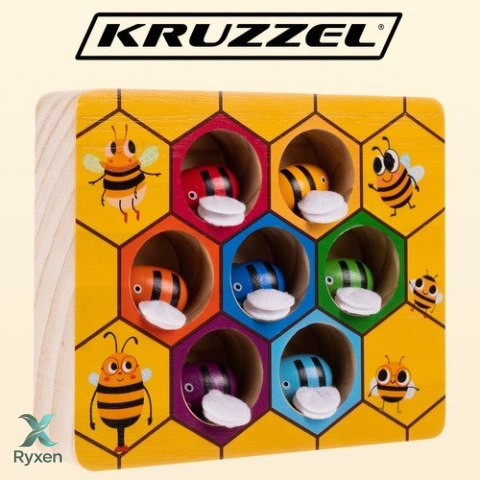 Gra drewniana "plaster miodu" Kruzzel 21910 KRUZZEL