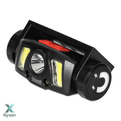 Latarka czołowa/światło rowerowe LED COB + XPG z akumulatorem Li-ion 1200mAh, czujnik ruchu Orno