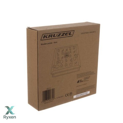 Układanka drewniana- farma Kruzzel 22755 KRUZZEL