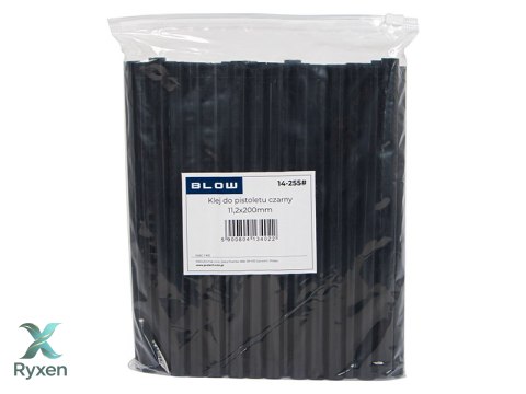 14-255# Klej do pistoletu gruby 11/200mm czarny 1kg Blow