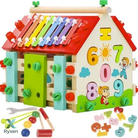 Domek edukacyjny drewniany Kruzzel 22564 KRUZZEL