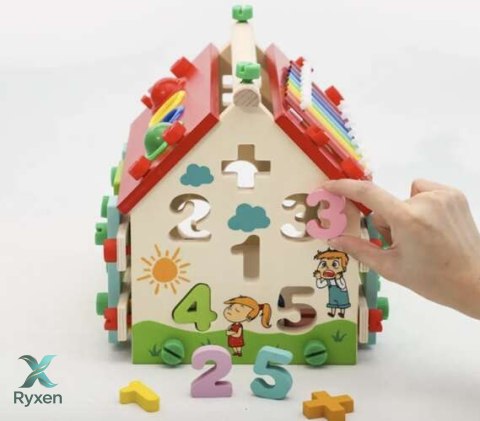 Domek edukacyjny drewniany Kruzzel 22564 KRUZZEL