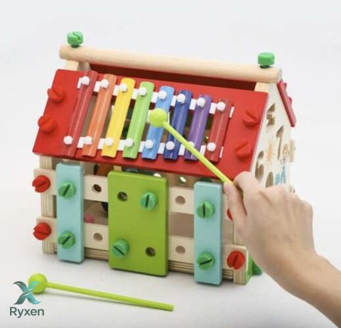Domek edukacyjny drewniany Kruzzel 22564 KRUZZEL