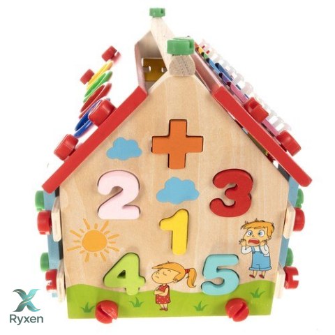 Domek edukacyjny drewniany Kruzzel 22564 KRUZZEL