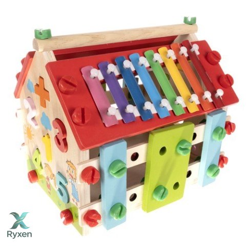 Domek edukacyjny drewniany Kruzzel 22564 KRUZZEL