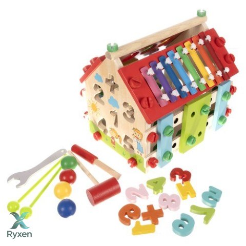 Domek edukacyjny drewniany Kruzzel 22564 KRUZZEL