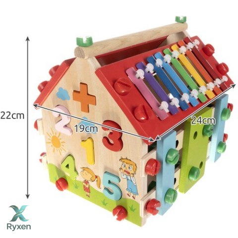 Domek edukacyjny drewniany Kruzzel 22564 KRUZZEL