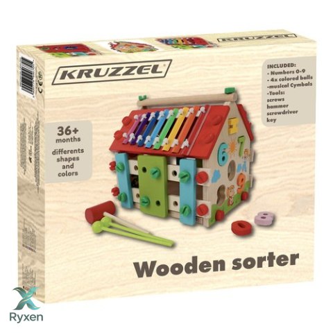 Domek edukacyjny drewniany Kruzzel 22564 KRUZZEL
