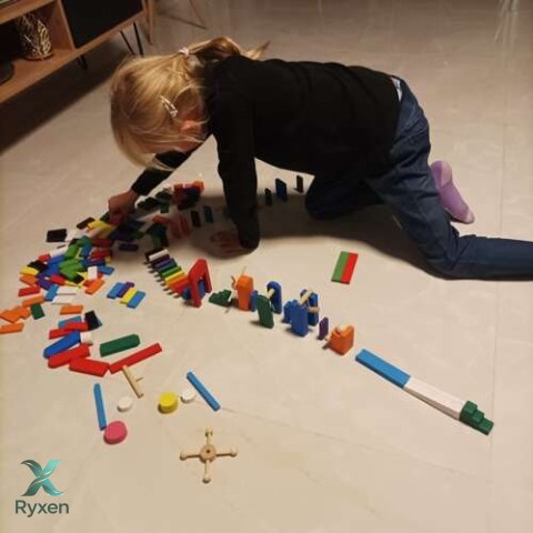 Domino drewniane 360 el Kruzzel 22914 KRUZZEL