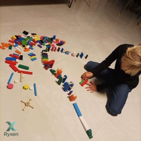 Domino drewniane 360 el Kruzzel 22914 KRUZZEL
