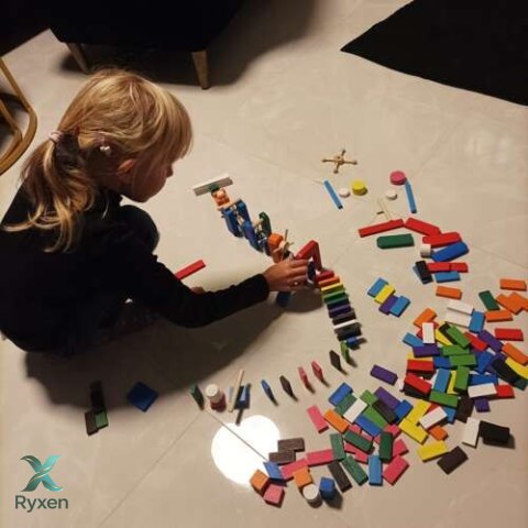 Domino drewniane 360 el Kruzzel 22914 KRUZZEL