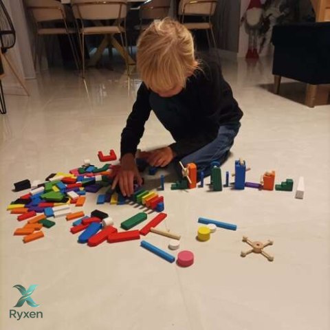 Domino drewniane 360 el Kruzzel 22914 KRUZZEL