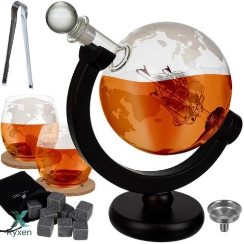 Karafka- globus- zestaw do whisky Malatec 22553 MALATEC