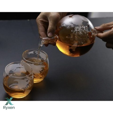 Karafka- globus- zestaw do whisky Malatec 22553 MALATEC