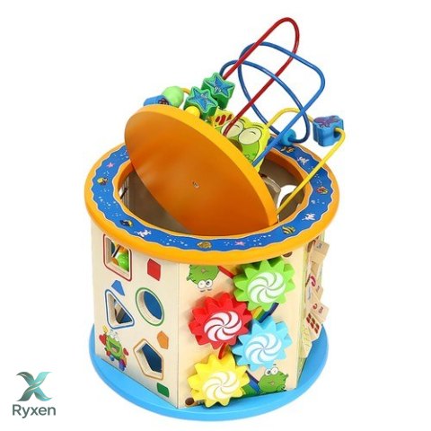 Kostka edukacyjna drewniana 22429 KRUZZEL