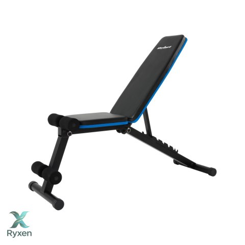 Ławka treningowa skośna wzmocniona z blokadą nóg , REBEL ACTIVE Rebel