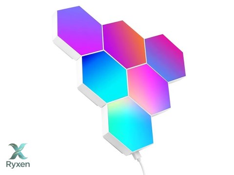 Sześciokątne lampy RGB Tracer Ambience - Smart Hexagon TRACER