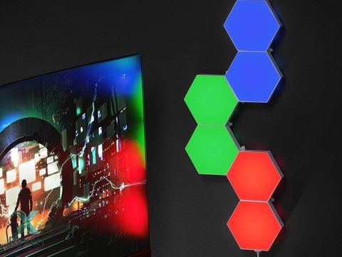 Sześciokątne lampy RGB Tracer Ambience - Smart Hexagon TRACER