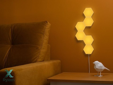 Sześciokątne lampy RGB Tracer Ambience - Smart Hexagon TRACER
