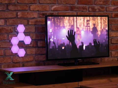 Sześciokątne lampy RGB Tracer Ambience - Smart Hexagon TRACER