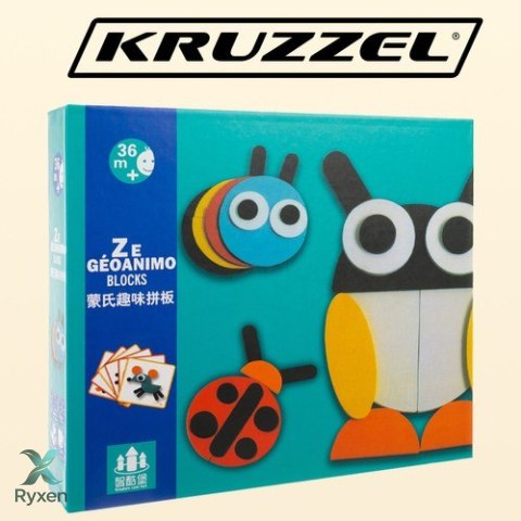 Układanka drewniana- puzzle Kruzzel 22426 KRUZZEL