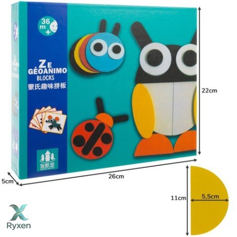 Układanka drewniana- puzzle Kruzzel 22426 KRUZZEL