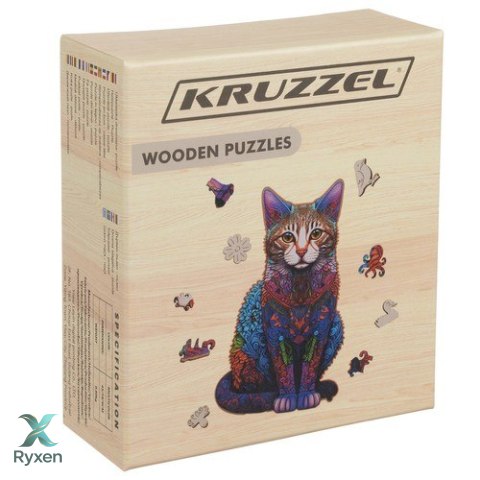 Układanka drewniana- puzzle Kruzzel 22878 KRUZZEL