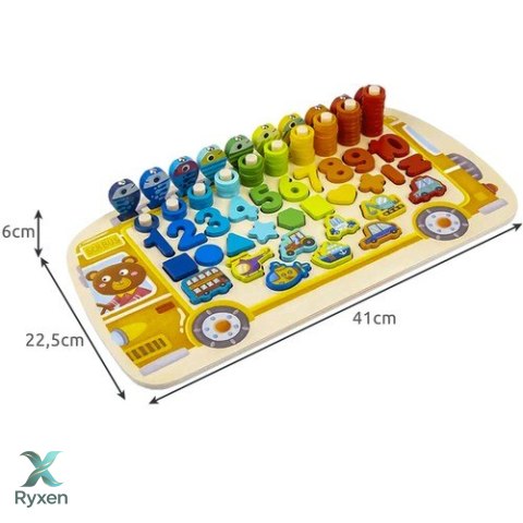 Układanka drewniana- sorter 6w1 Kruzzel 22636 KRUZZEL