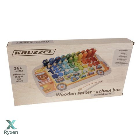 Układanka drewniana- sorter 6w1 Kruzzel 22636 KRUZZEL