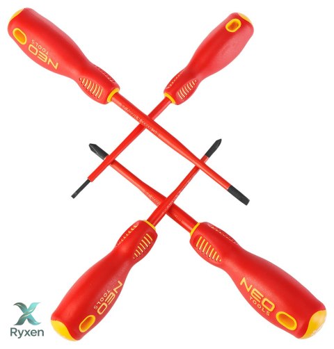 Wkrętaki 1000V, zestaw 4 szt., slim NEO TOOLS
