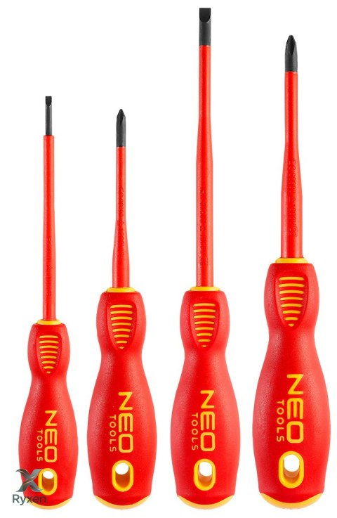 Wkrętaki 1000V, zestaw 4 szt., slim NEO TOOLS
