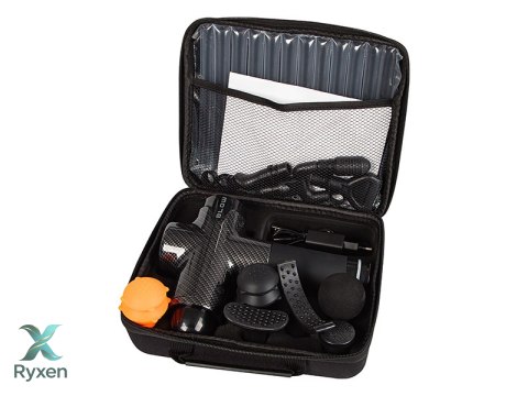 44-341# Pistolet do masażu masażer blow wave 5000 + 10 końcówek + walizka Blow