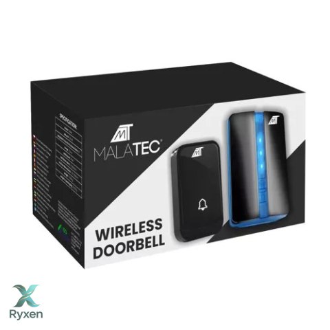 Dzwonek bezprzewodowy czarny Malatec 23371 MALATEC