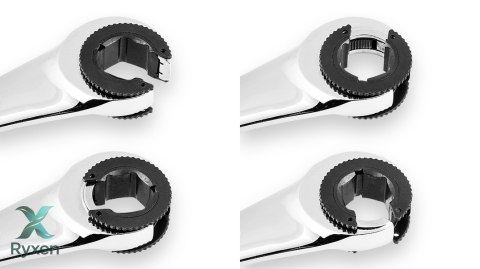 Klucz płasko-oczkowy, rozcięty z grzechotką, 8 mm NEO TOOLS