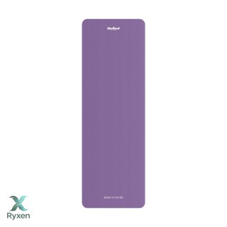 Mata gimnastyczna do ćwiczeń joga, pilates, fitness, 183x61cm, grubość 1.5cm, materiał NBR, fioletowa, REBEL ACTIVE Rebel