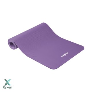 Mata gimnastyczna do ćwiczeń joga, pilates, fitness, 183x61cm, grubość 1cm, materiał NBR, fioletowa, REBEL ACTIVE Rebel